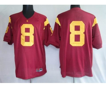 ncaa jerseys# 8 red(yellow number)