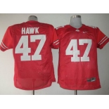 ncaa jerseys A.J. Hawk #47 Red