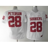 ncaa jerseys Adrian Peterson #28 white