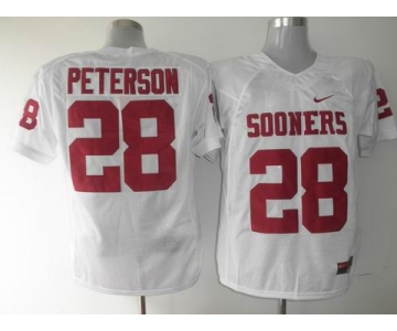 ncaa jerseys Adrian Peterson #28 white