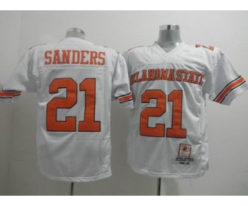 ncaa jerseys Barry Sanders #21 white