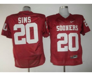 ncaa jerseys Billy Sims #20 Red