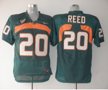 ncaa jerseys Ed Reed #20 green