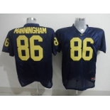 ncaa jerseys Mario Manningham #86 Navy Blue