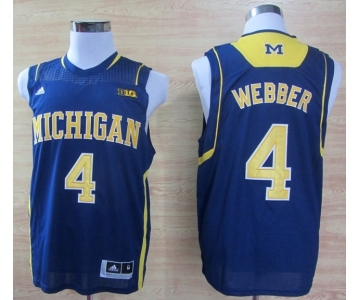 ncaa jerseys adidas michigan wolverines #4 webber blue[big]