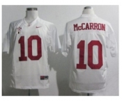 ncaa jerseys alabama crimson tide #10 aj mccarron white[2016]