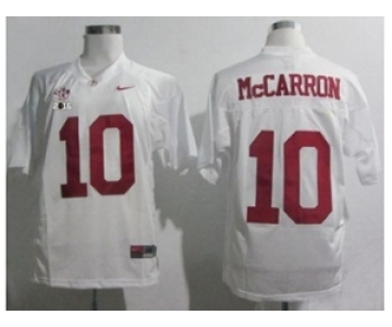 ncaa jerseys alabama crimson tide #10 aj mccarron white[2016]