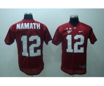 ncaa jerseys alabama crimson tide #12 namath red[2016]