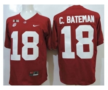 ncaa jerseys alabama crimson tide #18 c.bsteman red[2016]