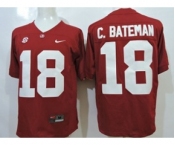 ncaa jerseys alabama crimson tide #18 c.bsteman red