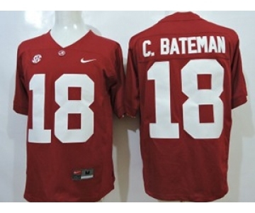 ncaa jerseys alabama crimson tide #18 c.bsteman red