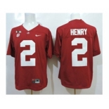 ncaa jerseys alabama crimson tide #2 henry red[2016]