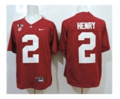 ncaa jerseys alabama crimson tide #2 henry red[2016]