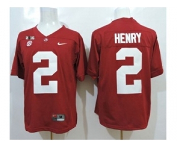 ncaa jerseys alabama crimson tide #2 henry red[2016]