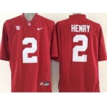 ncaa jerseys alabama crimson tide #2 henry red