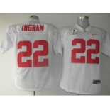 ncaa jerseys alabama crimson tide #22 ingram white[2016]