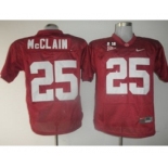 ncaa jerseys alabama crimson tide #25 mcclain red[2016]