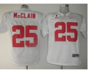 ncaa jerseys alabama crimson tide #25 mcclain white[2016]