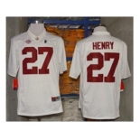 ncaa jerseys alabama crimson tide #27 derrick henry white