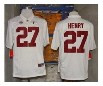 ncaa jerseys alabama crimson tide #27 derrick henry white