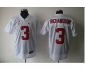 ncaa jerseys alabama crimson tide #3 richardson white[2016][richardson]