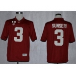 ncaa jerseys alabama crimson tide #3 sunseri red[2016][sunseri]