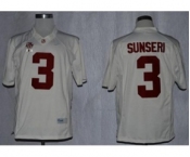 ncaa jerseys alabama crimson tide #3 sunseri white[2016][sunseri]