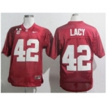 ncaa jerseys alabama crimson tide #42 lacy red[2016]