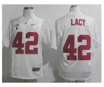 ncaa jerseys alabama crimson tide #42 lacy white[2016]