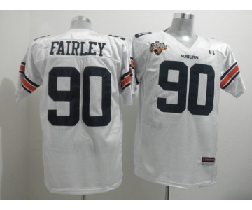 ncaa jerseys auburn tigers #90 fairley white