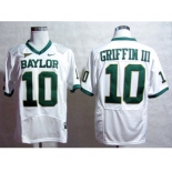 ncaa jerseys baylor bars #10 robert griffiniii white