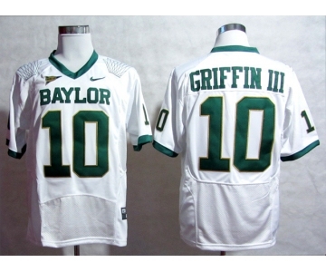 ncaa jerseys baylor bars #10 robert griffiniii white