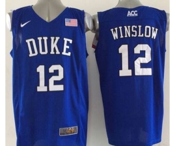 ncaa jerseys blue devils #12 winslow blue