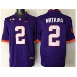 ncaa jerseys clemson tigers #2 sammy watkins purple[2016]