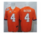 ncaa jerseys clemson tigers #4 watson orange[2016]