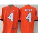 ncaa jerseys clemson tigers #4 watson orange