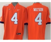 ncaa jerseys clemson tigers #4 watson orange