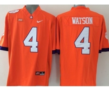 ncaa jerseys clemson tigers #4 watson orange