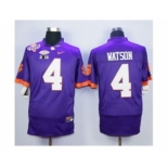 ncaa jerseys clemson tigers #4 watson purple[2016]