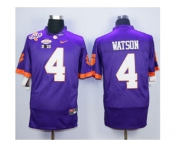 ncaa jerseys clemson tigers #4 watson purple[2016]