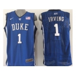 ncaa jerseys duke blue devils #1 irving blue[new style]