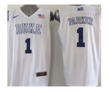 ncaa jerseys duke blue devils #1 jabari parker white