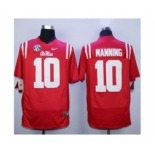 ncaa jerseys durable rebels #10 eli manning red