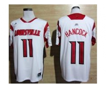 ncaa jerseys louisville cardinals #11 hancock white[2013 march madness]