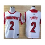 ncaa jerseys louisville cardinals #2 smith white[2013 march madness]