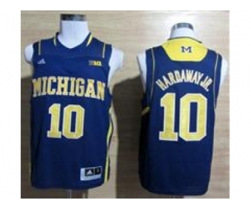 ncaa jerseys michigan wolverines #10 Tim Hardaway Jr blue[big]