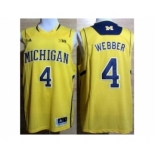 ncaa jerseys michigan wolverines #4 webber yellow[big]