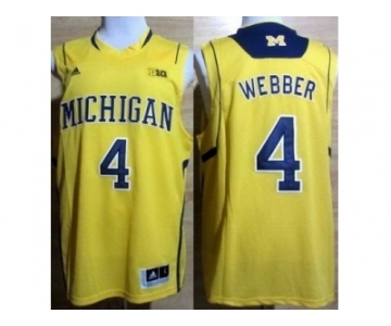 ncaa jerseys michigan wolverines #4 webber yellow[big]