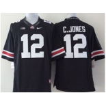 ncaa jerseys ohio state buckeyes #12 c.jones black