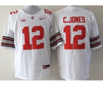 ncaa jerseys ohio state buckeyes #12 c.jones white